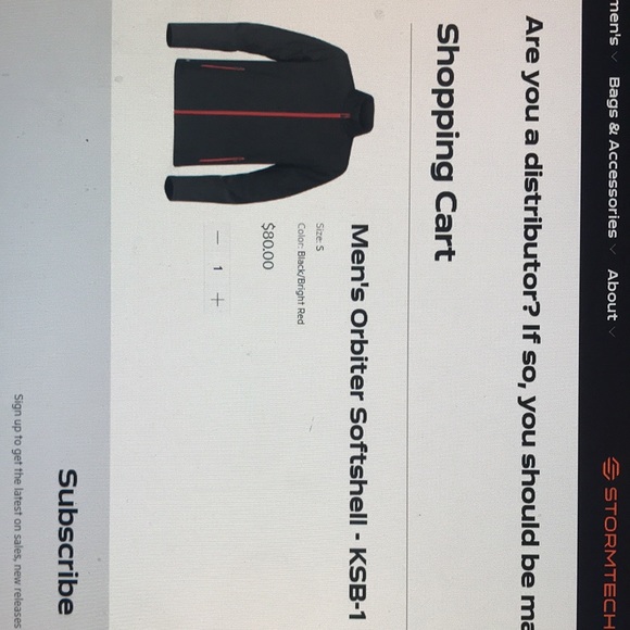 Stormtech jacket men’s printer soft shell-KSB-1 - Picture 6 of 6